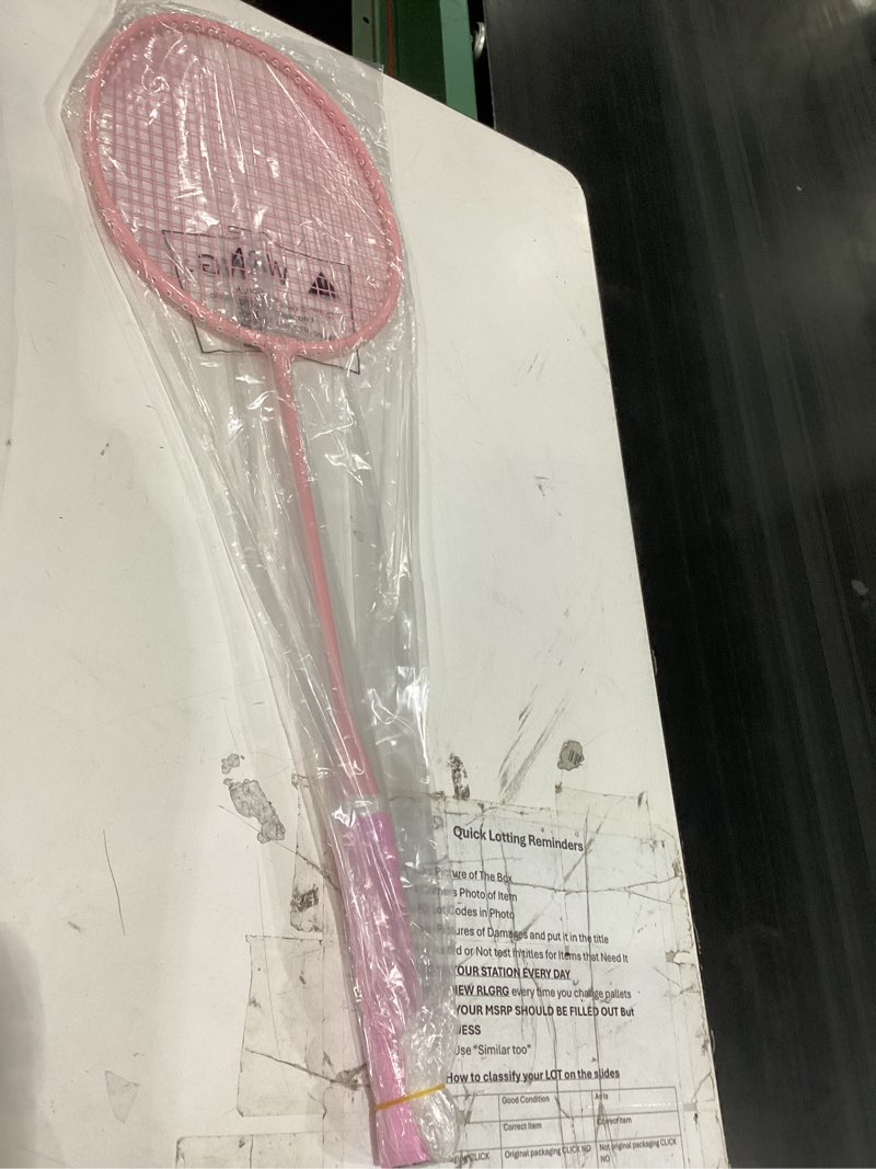 Condition photo showing Good Condition for badminton racket pink