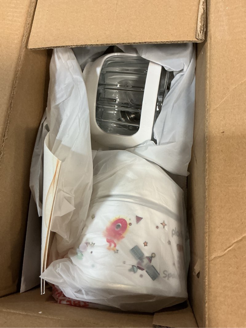Condition photo showing New/Like New for baby blender food maker, plodon 15-in-1 baby food processor set, suitable for vegetables, fruits and meat, compatible with stage-based recipes, separator, silicone spoon, scraper, (silver)