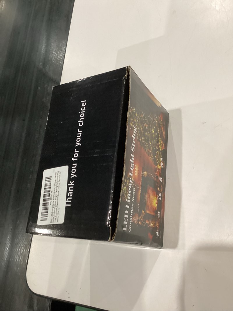 Condition photo showing New/Like New for Christmas Lights 100ft 300 LEDs, 8 Modes, Cool White, Indoor Outdoor Plug-in Fairy Lights for Christmas Tree, Bedroom, Classroom Decor Outdoor Decor,Christmas Decorations (Cool White, 100FT) Cool White 100FT