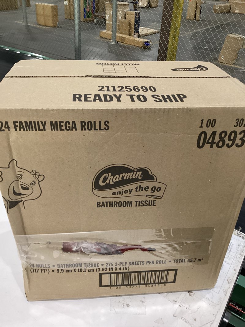 Charmin 24 Family Mega Rolls Bathroom Tissue