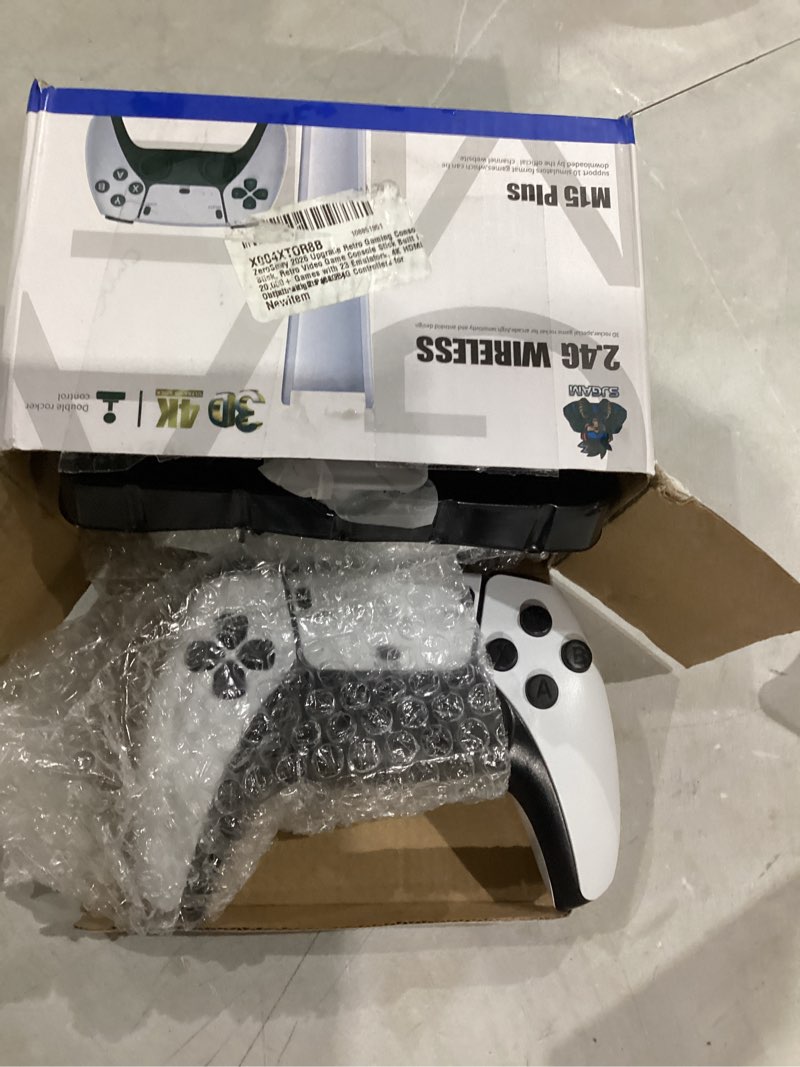 Condition photo showing New/Like New for 2026 M15 Retro Gaming Stick Pro 4K – 40,000+ Classic Games Built-in, 23 Emulators, Plug & Play TV Console with Dual 2.4G Wireless Controllers (128, GB) 128 GB