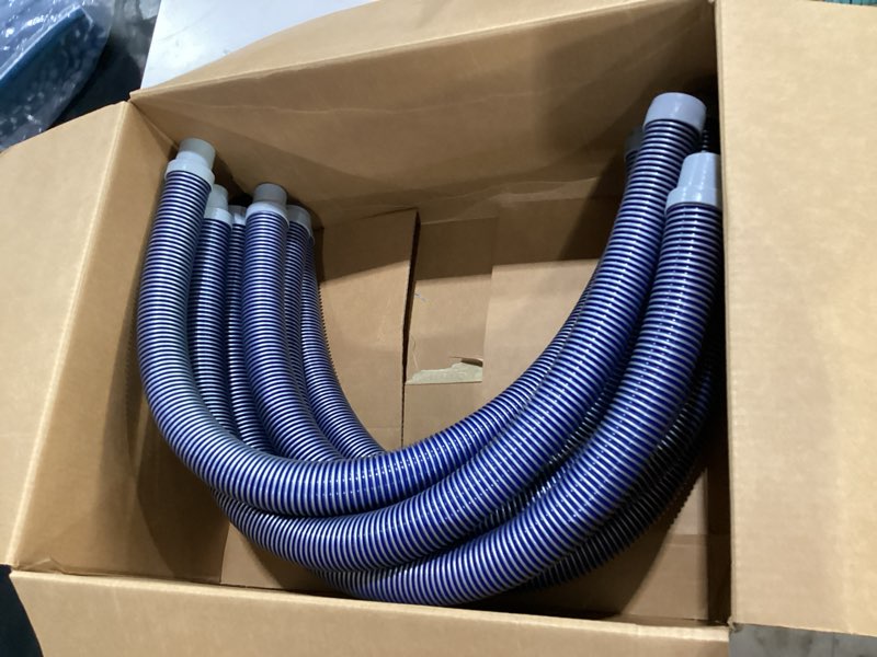 Condition photo showing Good Condition for u.s. pool supply pool vacuum hose, 8 piece pool hose set - 40" blue flexible spiral wound connector sections with 1.5" male & female cuff ends, replacement fits most inground automatic cleaner brands