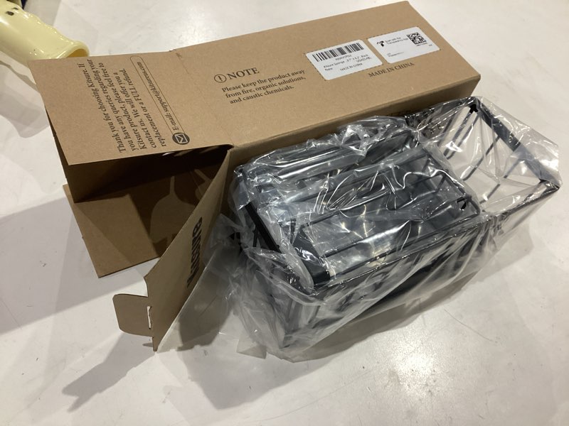 Condition photo showing Good Condition for kitsure sponge holder for kitchen sink - rustproof stainless steel sink caddy organization and storage essentials with high brush holder, home decor accessories, 7.9" x 3.7" x 6.2", black black 7.9" x 3.7" x 6.2"