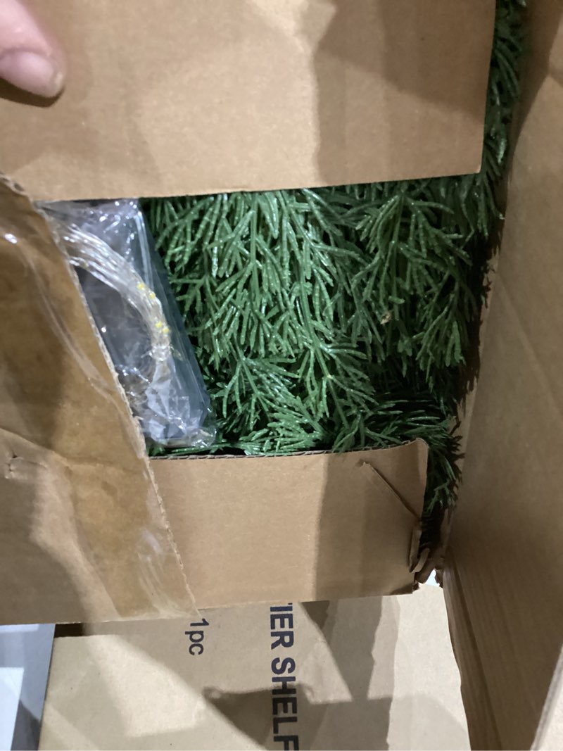 Condition photo showing New/Like New for 6FT Pine Christmas Greenery Clearance, Realistic Cedar Cypress Garland for Holiday Mantel Fireplace Table Centerpiece Decoration
