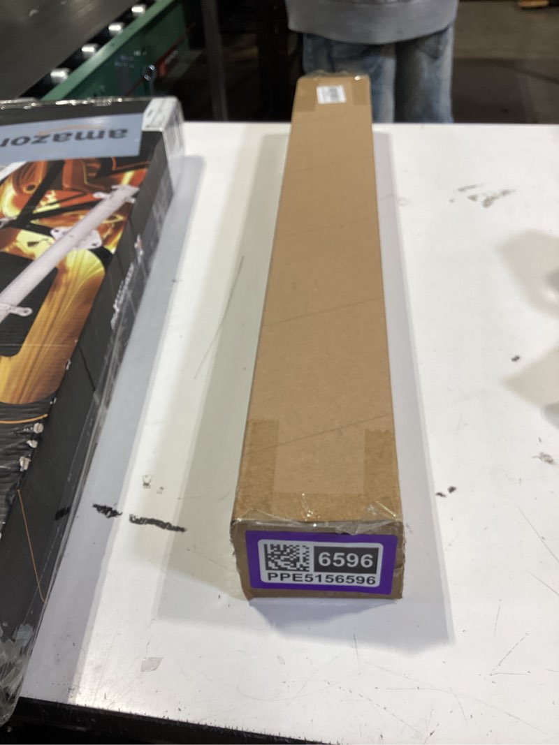 Condition photo showing New/Like New for 1 pack modern plug in long wall sconce 23.6‘’ led bamboo wall lights 18w long strip indoor wall lamp 3000k with 6.5ft plug in cord and on/off switch on the cord for living room hallway stairwell wood 23.6''