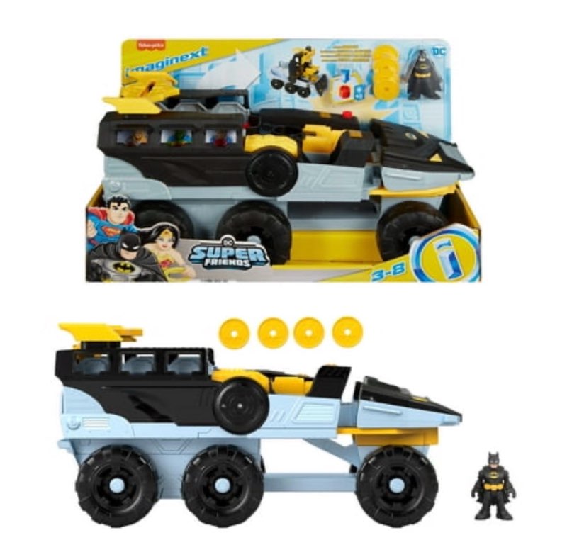 Imaginext DC Super Friends Transforming Bat-Tank with Batman Figure  Lights & Sounds