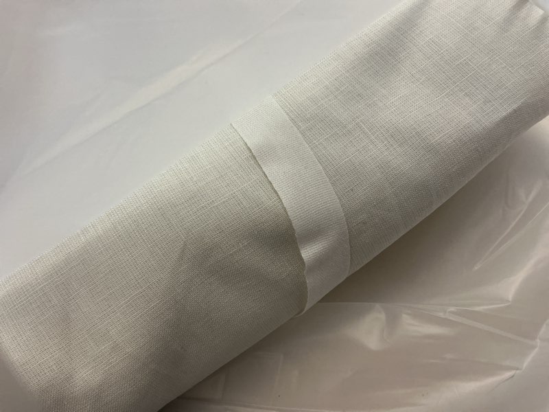 Condition photo showing New/Like New for european linen room darkening curtain - single panel, 96x84, ivory