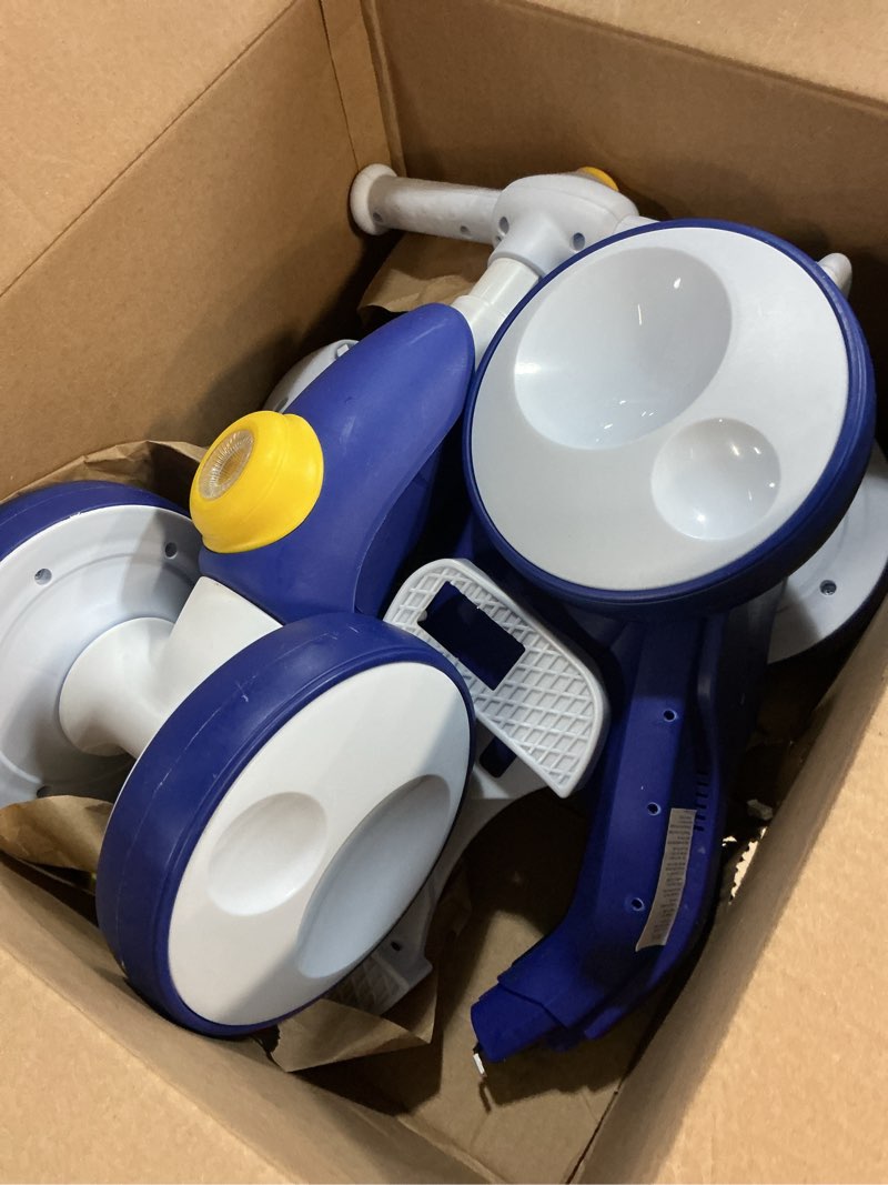 Condition photo showing Good Condition for joyrydz 6v electric baby balance bike with bubble machine,4 in 1 toddler balance bike w/remote control for 1 year old boys girls kids bubble bike ride on toys w/powered motor,music,led lights (blue)