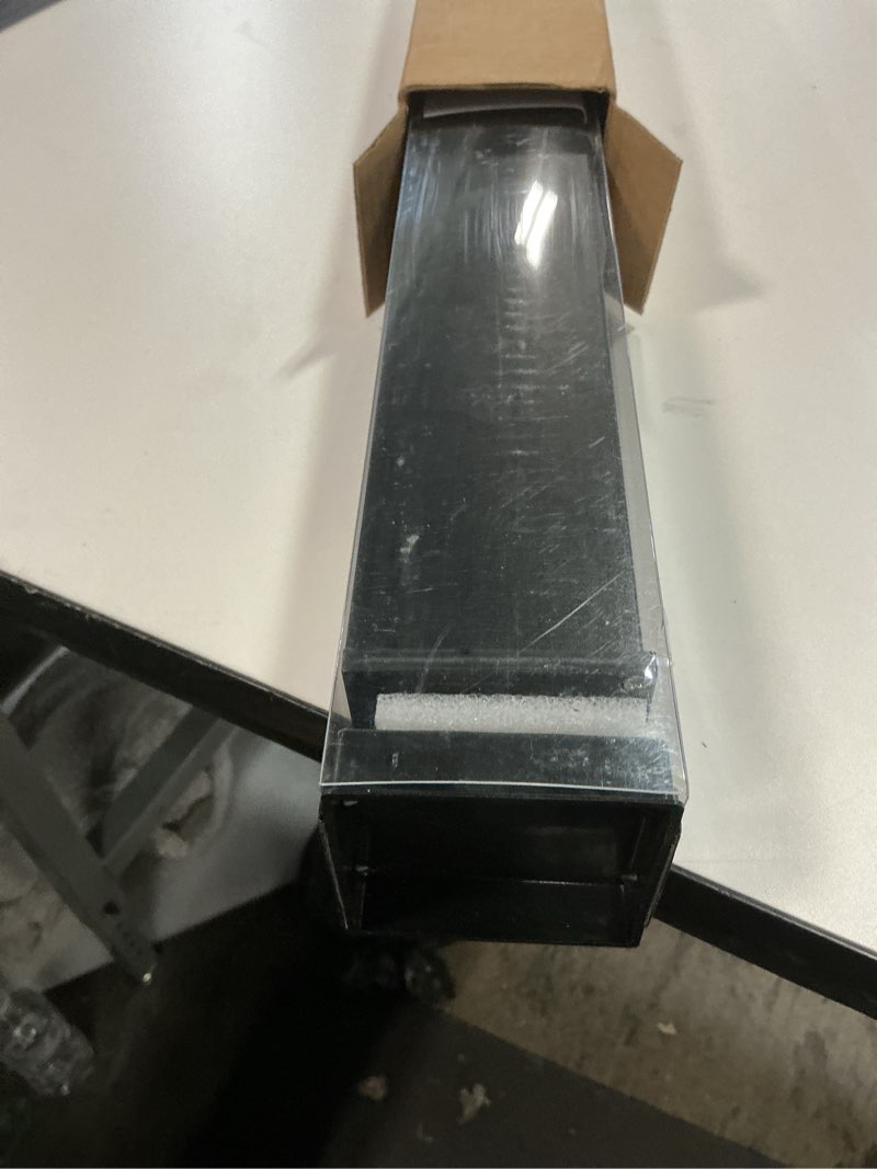 Condition photo showing New/Like New for Cordless Blackout Roller Shades Blinds for Windows Free-Stop,Pull Down Room Darkening with Valance,Thermal Insulated Woven Fabric Window Door Blinds for Home,Office,Black 20" W x 72" H 20"W x 72"H Black