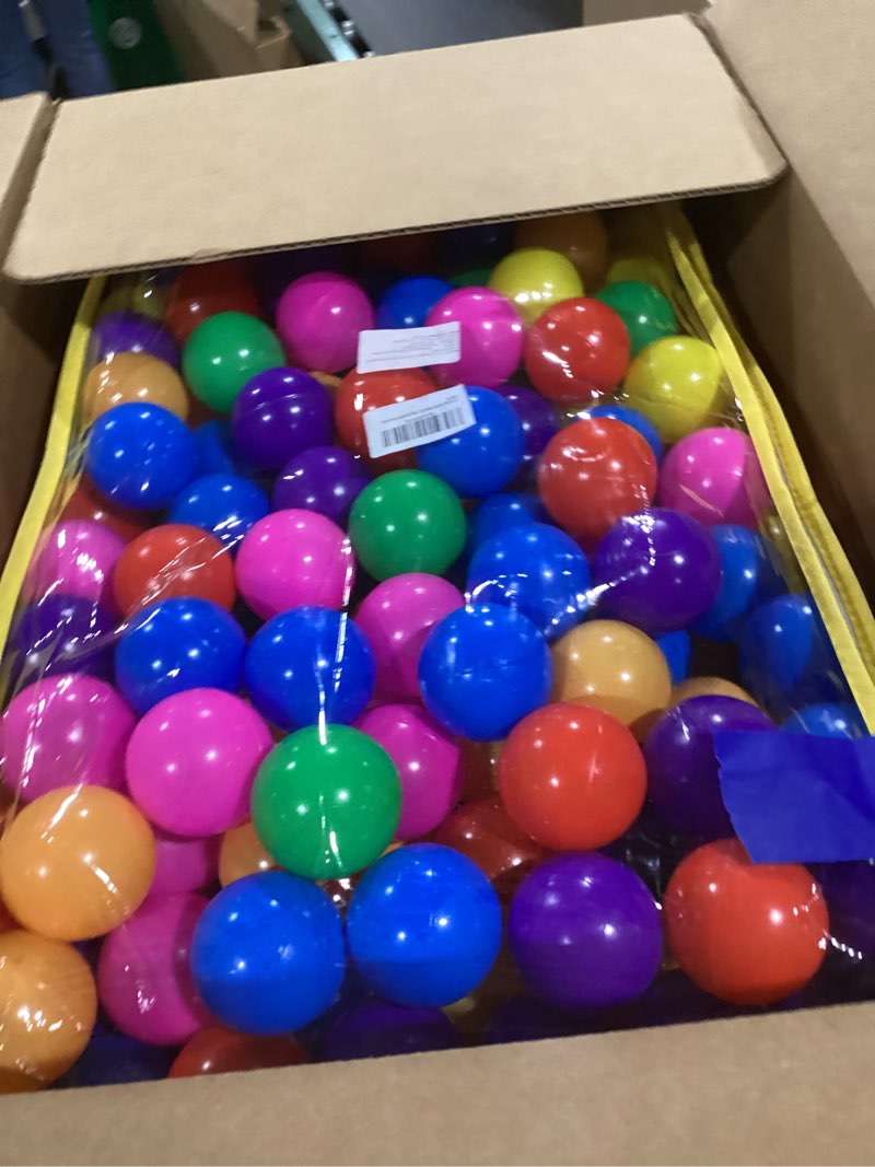 Condition photo showing Good Condition for ball pit balls phthalate free bpa free crush proof plastic - 7 bright colors in reusable play toys for kids with storage bag 400 balls, 7 colors