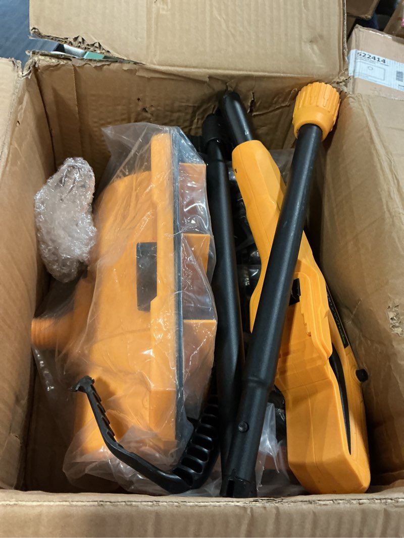 Condition photo showing Good Condition for 12" cordless snow shovel compatible with dewalt 20v max battery(no battery) electric snow shovel with directional plate & adjustable front handle, cordless snow blower for driveway/patio (yellow, a)