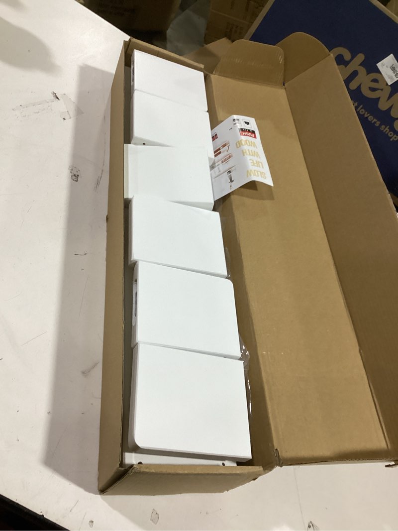 Condition photo showing Good Condition for AZSKY Nursery Bookshelves White, 24 Inch Floating Bookshelves for Wall Set of 3, Baby Kids Room Decor, Solid Wood Wall Mounted Shelves for Books Storage White 24Inch