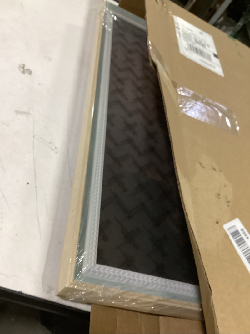 Condition photo showing New/Like New for abtgt 18x24 frame ornate vintage style, made of black mdf backing for horizontal or vertical wall mount, 18x24 poster frame for home decor, vintage green 1 pack green 18x24