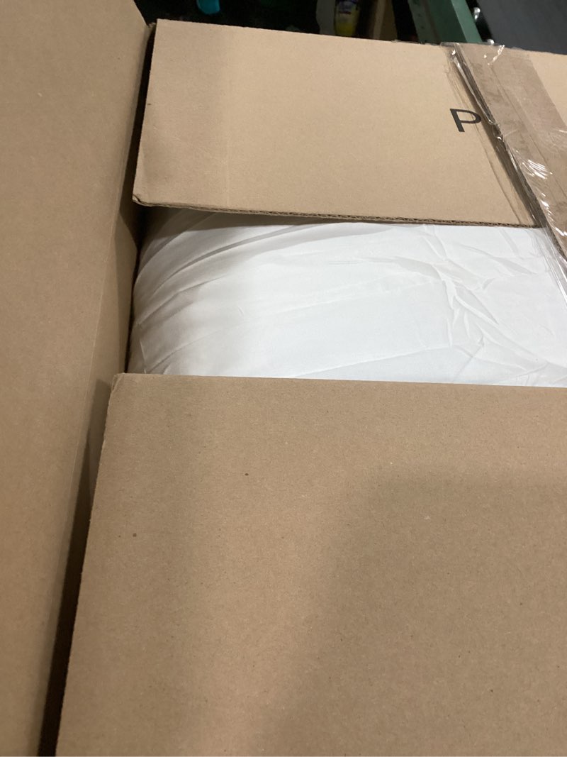 Condition photo showing Good Condition for 100% Cotton Cover Down Alternative Comforter Oversized King Size- Ultra-Soft Bed Comforter for All Season, Breathable White Duvet Insert (116x98) Oversized King White/Year-round