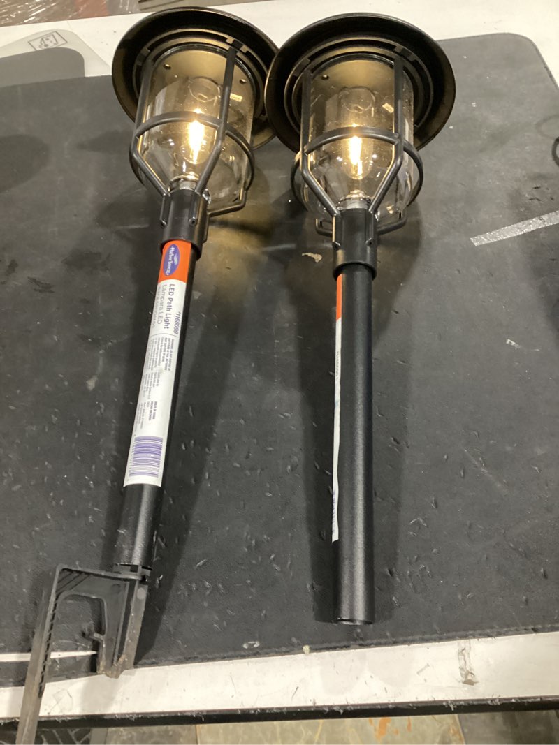 Condition photo showing As Is for harbor breeze led path light #1168090 (qty 2)