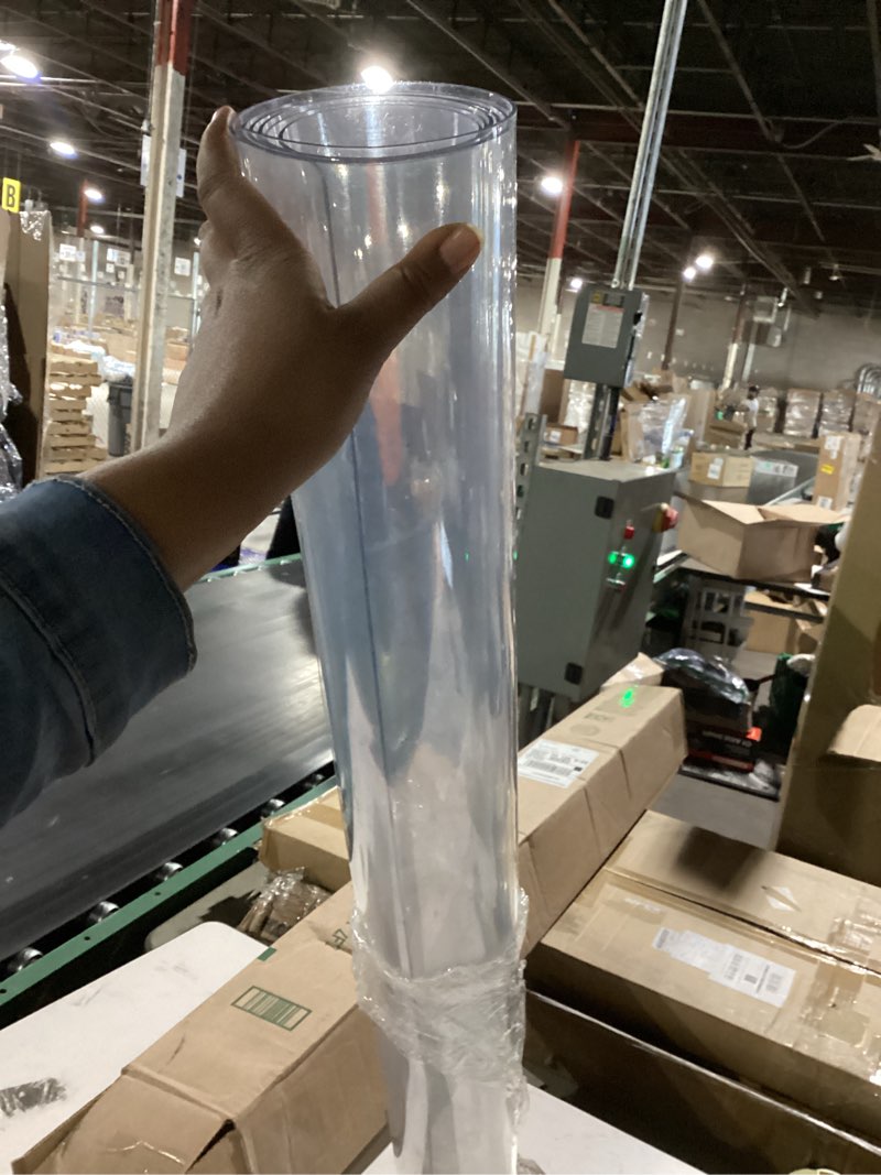 Condition photo showing Good Condition for vevor plastic table cover, 42 x 60 inch 2.0 mm thick clear pvc desk mat protector, waterproof & easy cleaning desk pad tablecloth, for office, dresser, dining room, night stand 60" x 42" (rectangle)