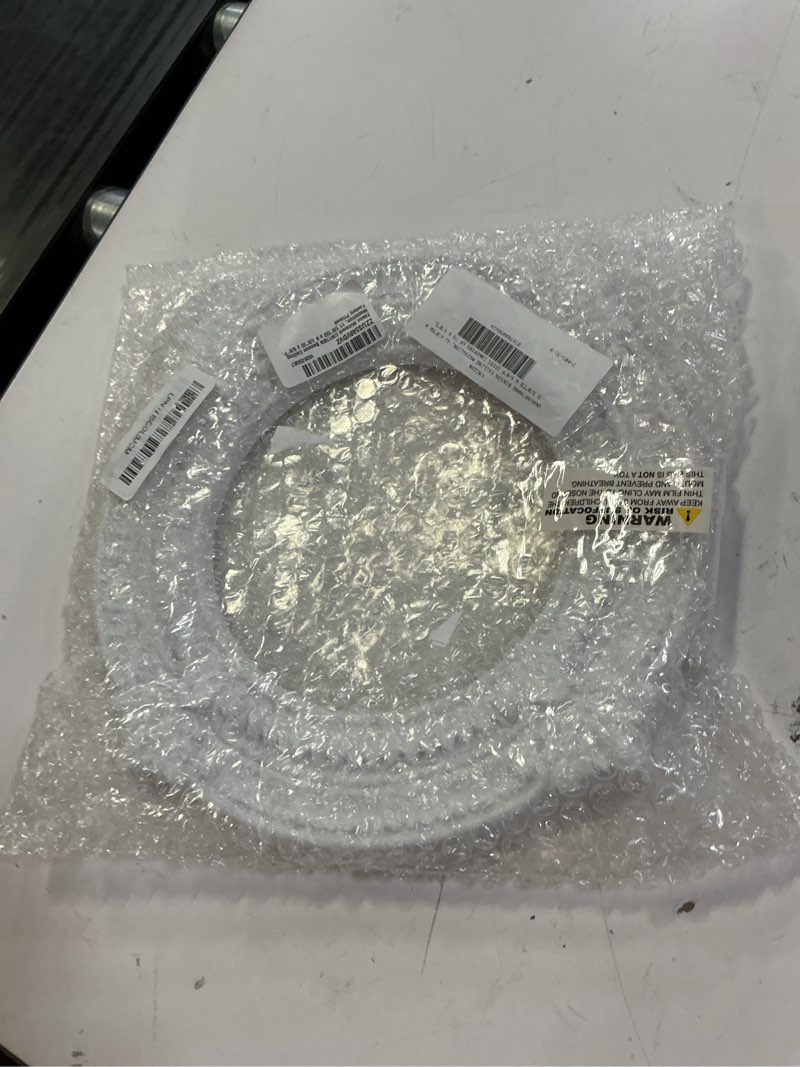 Condition photo showing Good Condition for split design 12 inch ceiling medallion for lights & fans - 5.3 inch cutout, detachable pu segments, easy install, white ceiling plate decor