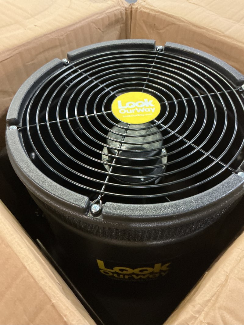 Condition photo showing Good Condition for LookOurWay Air Dancers Wacky Waving Inflatable Tube Guy Blower - 1/2 HP Weather-Resistant Air Blower for Inflatable Tube Man - Fits 12 Inch Diameter Sky Dancer Puppet Attachments