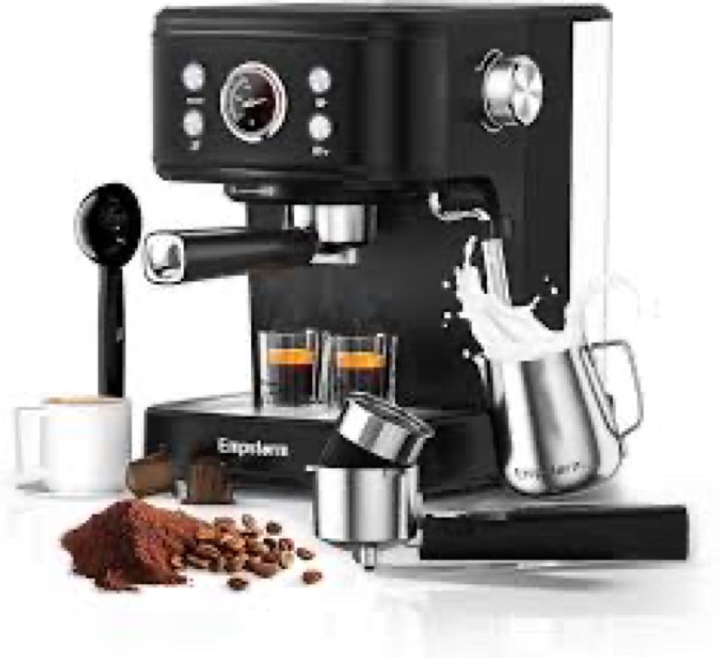 Empstorm 2in1 20 Bar Espresso Machine with Milk Frother, Coffee Latte Cappuccino Maker for Home, Cof