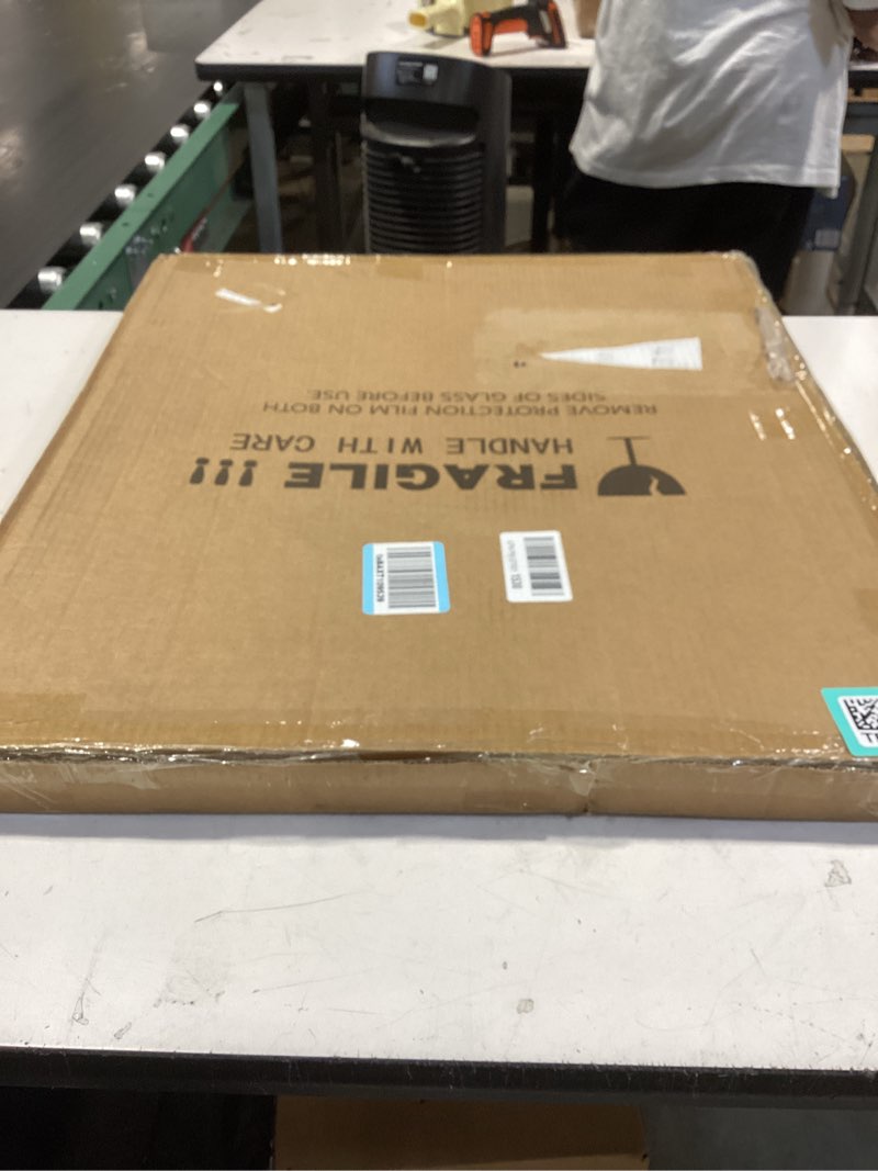 Condition photo showing New/Like New for 20x24 picture frame, black mdf wood frame with mat (16x20 opening), wall mount display for 16x20/20x24 photos, home & office decor, 1 pack 20x24 inch