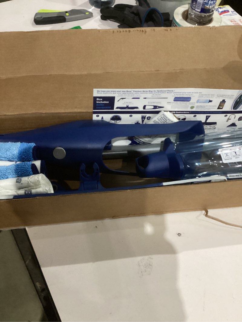 Condition photo showing New/Like New for Bona Hardwood Floor Premium Spray Mop - Includes Wood Floor Cleaning Concentrate and Machine Washable Microfiber Cleaning Pad - Dual Zone Cleaning Design for Faster Cleanup Hardwood - Concentrate
