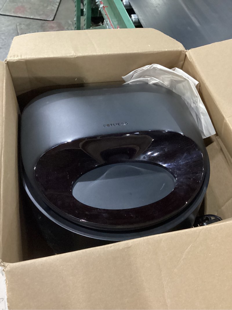Condition photo showing As Is for petlibro automatic wet food cat feeder 2026 new version with semiconductor cooling, refrigerated 3 fresh meals in 3 days, app-controlled pet food dispenser, stainless steel bowl, easy to clean black feeder