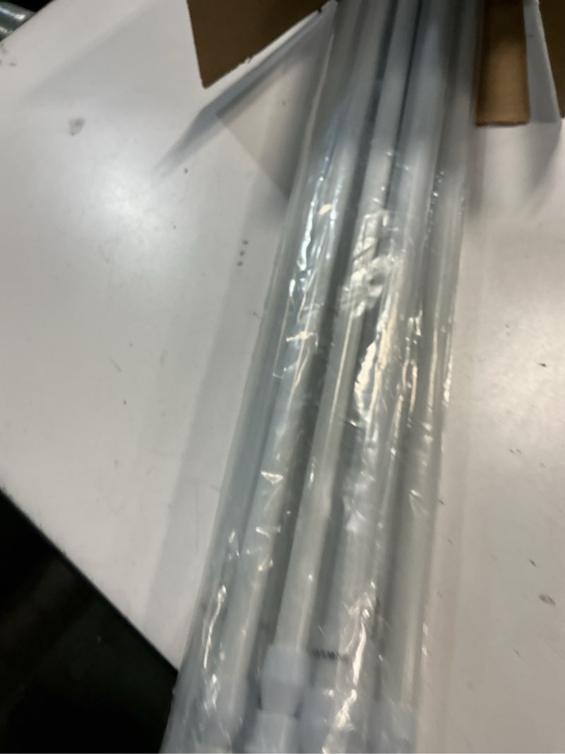 Condition photo showing New/Like New for tension rods 28 to 48 inches 8 pack spring tension rods,adjustable extension spring rods closet rod cupboard bars thin tension curtain rod for windows,kitchen, bathroom,cupboard,wardrobe (white) white 28-48 inches