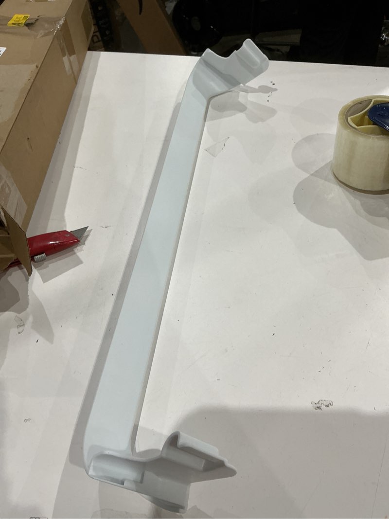 Condition photo showing Good Condition for 1 refrigerator door shelf rack bar fit for frigidaire kenmore replace 948954 ap3214630 ps734935 eap734935 frigidaire door shelf retainer bar figure 5,6,7 lists the compatible models.