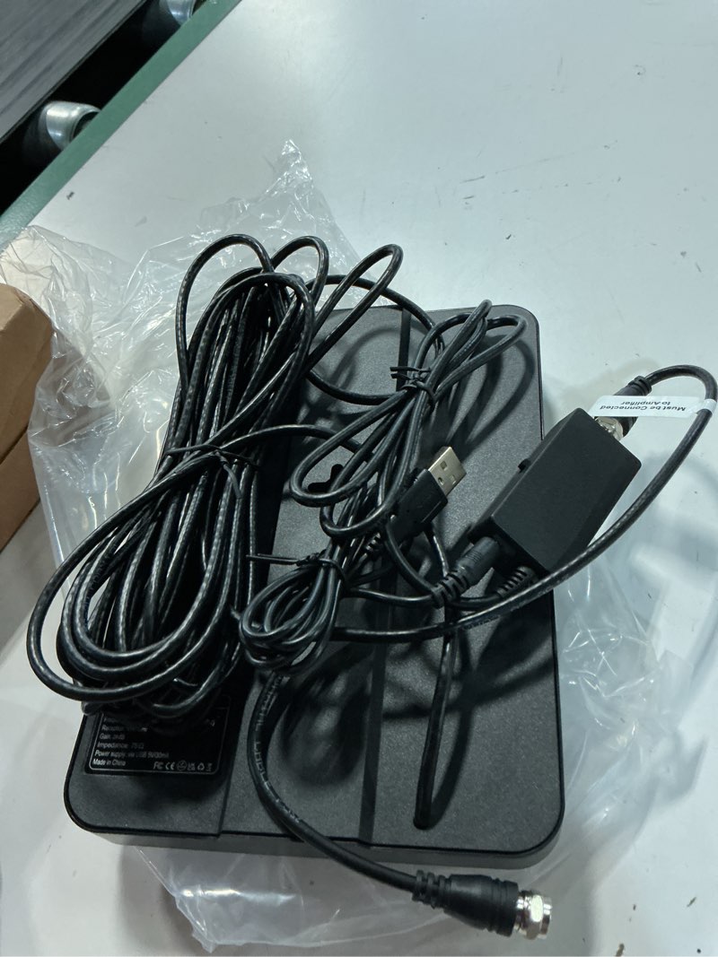 Condition photo showing Good Condition for 2026 tv antenna for smart tv indoor, 5000+ miles tv antenna for local channels, hd antenna for smart tv with amplifier signal booster support all tvs- 38ft coaxial cable