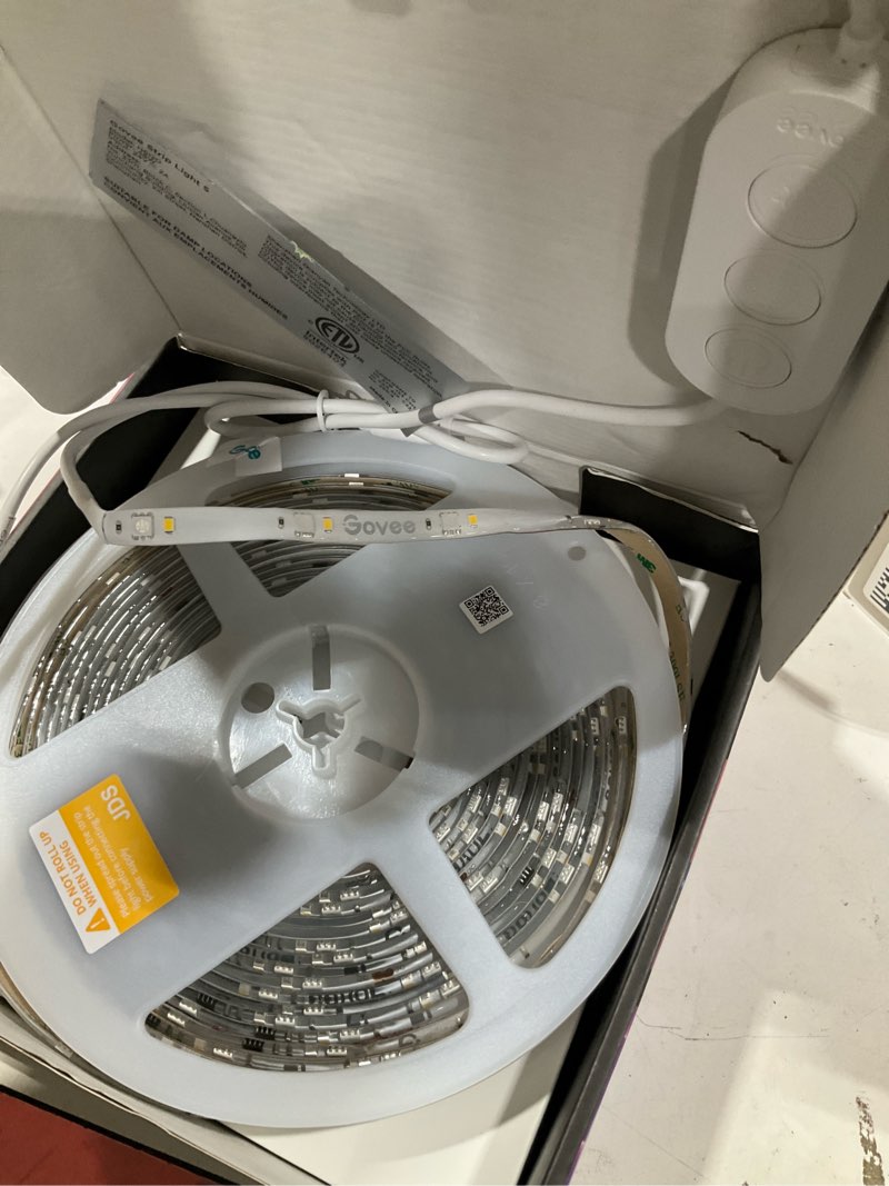Condition photo showing As Is for govee adjustable-lumen color changing led strip light