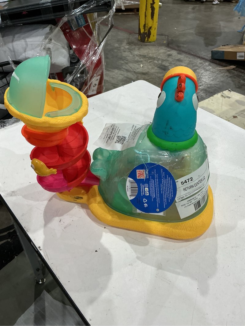 Condition photo showing As Is for battat pop-a-doodle-doo chicken ball popper with music lights, learning toy for baby and toddler
