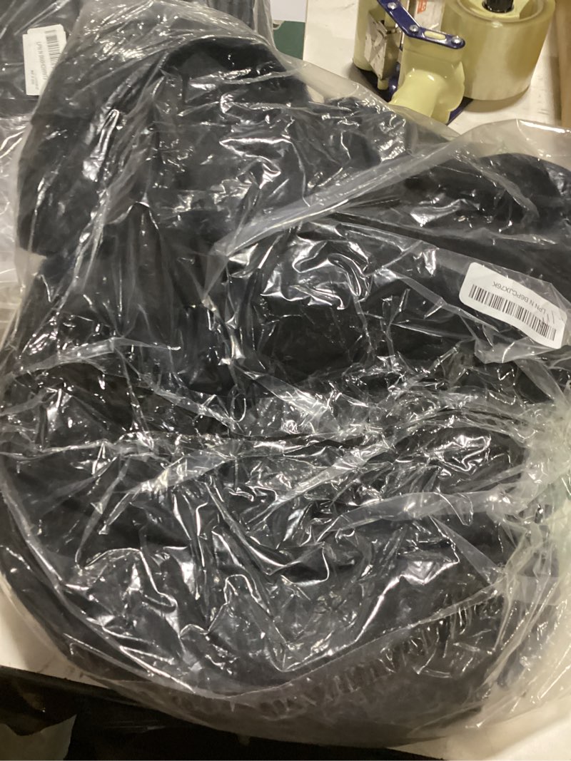 Condition photo showing Good Condition for 2 pack fitted tablecloth for 8 foot rectangle tables 96 x 30 inch black table covers water resistant polyester table cloth for wedding, parties,display, trade show (black) black 8ft