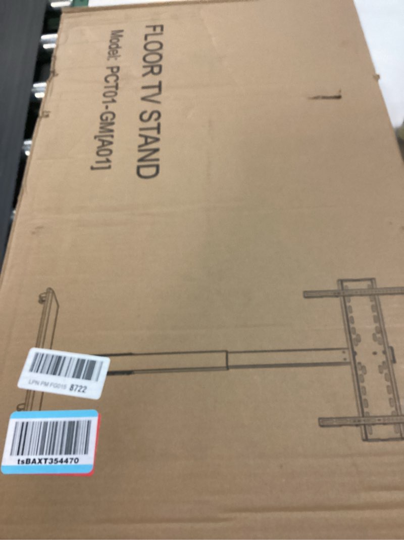 Condition photo showing New/Like New for Rolling TV Stand with Power Outlet, Mobile TV Cart for 32-75 Inch TVs up to 110 lbs, 18 Adjustable Heights, Max VESA 600x400mm, TV Floor Stand with Swivel Mount/Shelf/Wheels, Fits for Bedroom, Outdoor 2-GM-A01