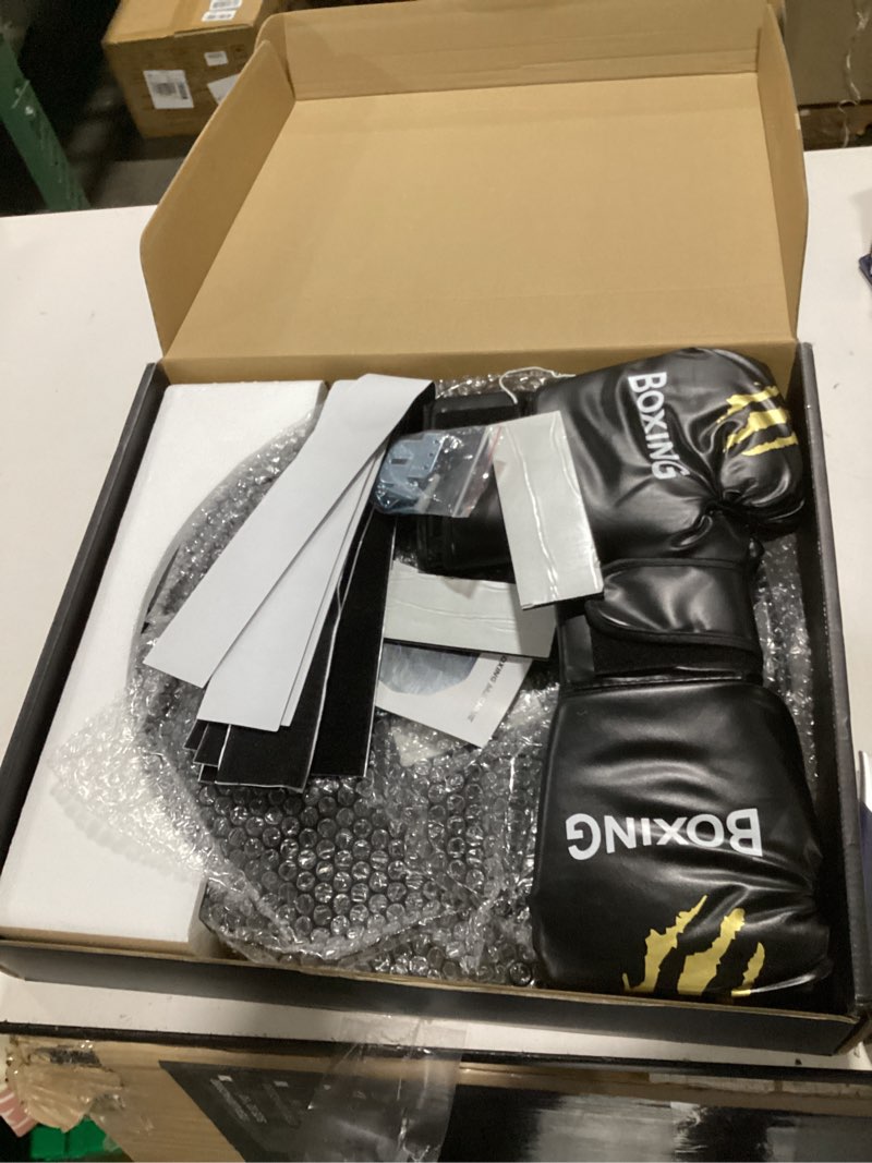 Condition photo showing Good Condition for Music Boxing Machine, Interactive Punching Trainer with Boxing Gloves, Large Size Wall Mounted Electronic Boxing Target for Adults Kids, 9 Modes & 9 Speeds Black