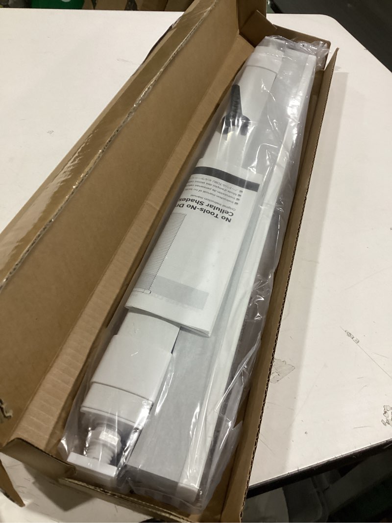 Condition photo showing Good Condition for LazBlinds No Tools No Drill Cordless Cellular Shades, Blackout Light Blocking Honeycomb Shades for Home, Thermal Insulation Blinds for Windows, 26" W x 48" H, White Blackout-white 26" W x 48" H