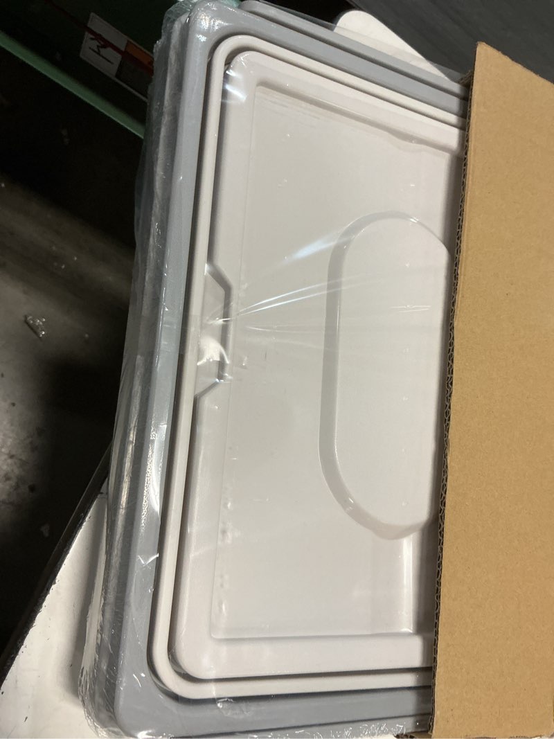 Condition photo showing New/Like New for vusign 55l 11.6''x20.8'' foldable storage crates with swivel wheels light beige