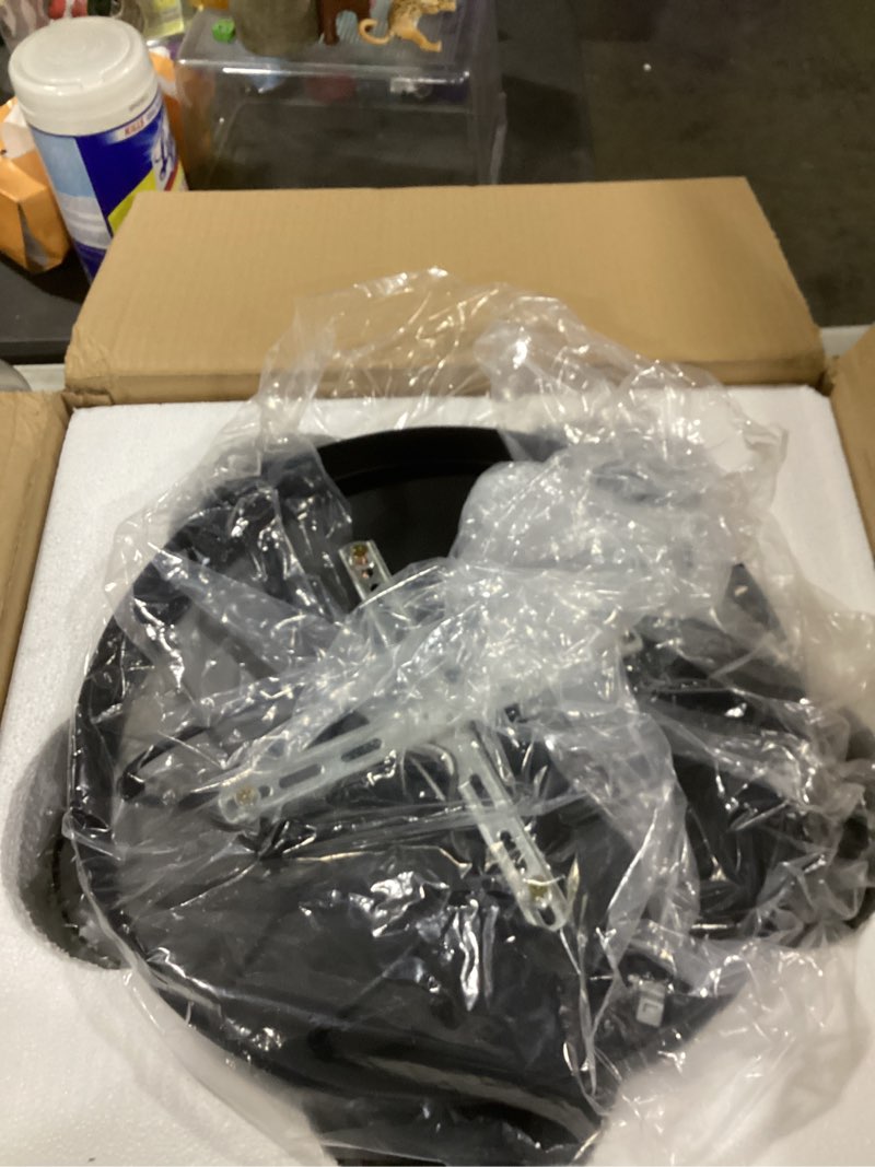 Condition photo showing As Is for long chandeliers for high ceilings,modern crystal pendant light,raindrop drop lamp,hanging flush mount lighting fixtures for spiral staircase,foyer,entryway,living room,black (6 lights)