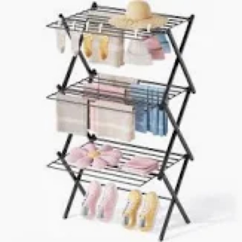 Metal Folding Clothes Drying Rack,Large Capacity Laundry Drying Rack,Drying Rack,Laundry Hanging Rack,Laundry Rack