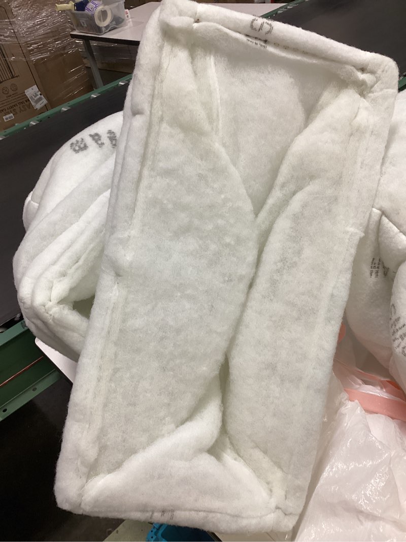Condition photo showing As Is for downstream paint booth exhaust filter, 20\" x 20\" x 15\"(6/case) v-pocket merv  filter for spray booth
