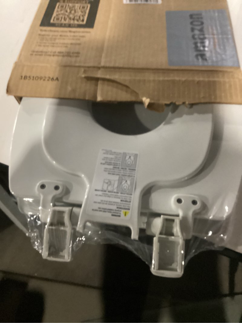 Condition photo showing Good Condition for Mayfair NextStep2 Toilet Seat with Built-In Potty Training Seat, Slow-Close, Removable that will Never Loosen, Elongated, White Elongated (1-Pack) 1-Pack