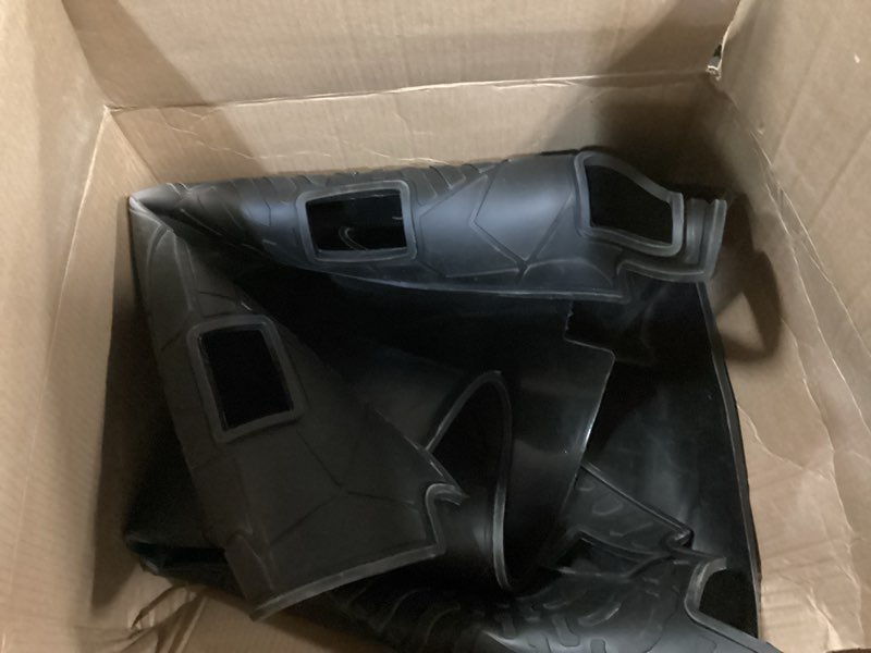 Condition photo showing As Is for Cargo Liners Custom Fit for Jeep Wrangler Sahara Rubicon JL 2018-2025 2026 All Weather Rubber Trunk Mats Unlimited 4x4 Door Without Subwoofer Heavy Duty - Not Fit 4XE JL 4x4 Door 2018-2025 without Subwoofer Black Trunk mat
