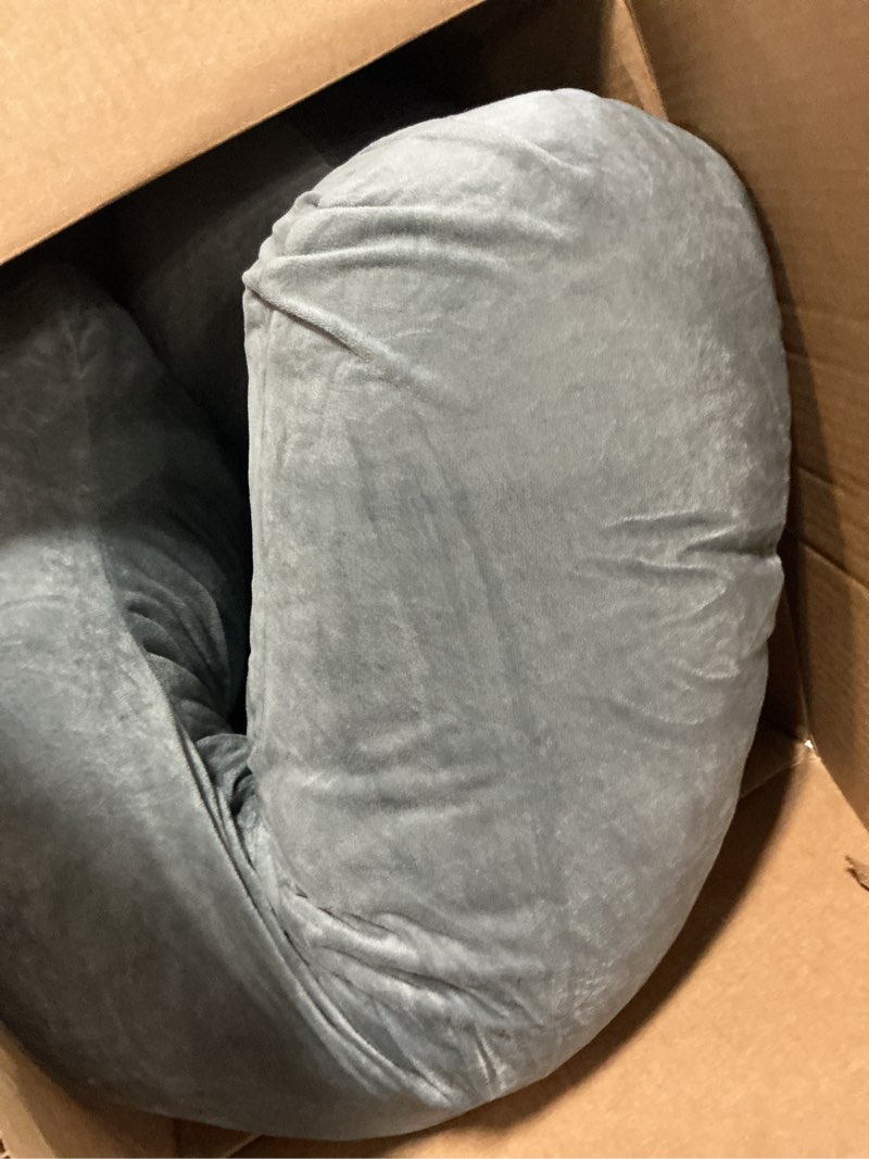 Condition photo showing Good Condition for moon pine pregnancy pillow, u shaped full body pillow for maternity support, sleeping pillow with cover for pregnant women (dark grey)