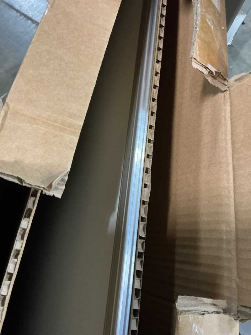 Condition photo showing Good Condition for Maxtek Rolling White Board on Wheels 48x32 inch Double Side Magnetic Dry Erase Board with Stand, Aluminum Frame Easel Mobile Standing Whiteboard for Office, Classroom & Home Silver Frame