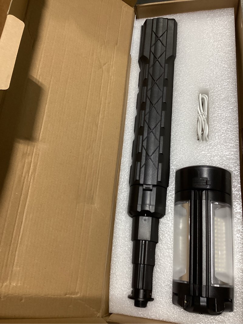 Condition photo showing Good Condition for CAVN Rechargeable Camping Lights with Stand 6.5 ft Max Height, Portable Cordless LED Work Light 2200 Lumens 6500/4500/3500K Dimmable Camping Essentials Gear with Detachable Tripod, Black