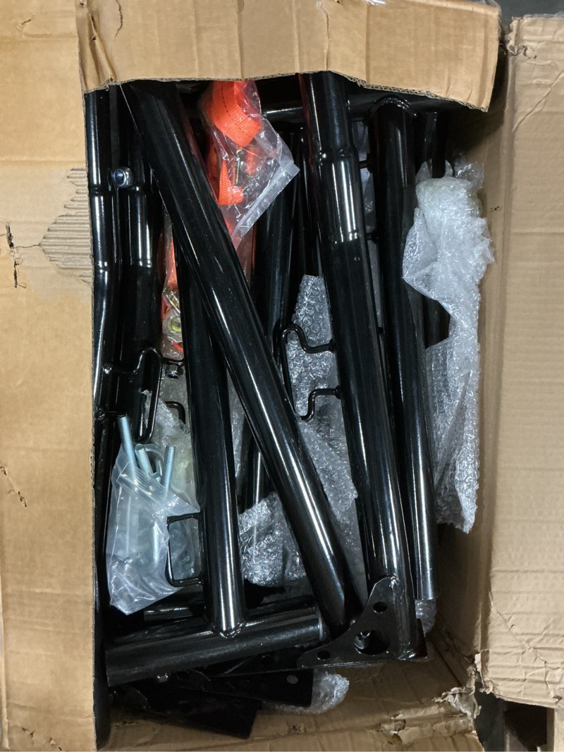 Condition photo showing Good Condition for (Incomplete)JY PERFORMANCE Truck Ladder Racks 800Ibs Capacity Extendable Pick-up Truck Bed Ladder Rack, Universal Heavy Duty (NO Drilling) No-Drill (J-bolt Clamp-on)