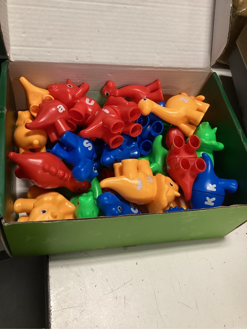 Condition photo showing Good Condition for 26PCS Dinosaur Alphabet Learning Toys for 18M+, Montessori Educational Toys for 3 4 5 Year Old, Toddlers Preschool Activities Fine Motor Toys for Boys, Double Sided ABC Matching Game