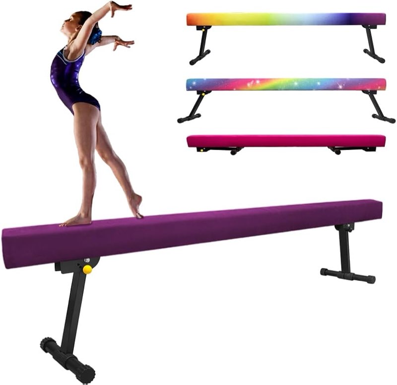86 york 6ft/8ft gymnastics balance beam, high and low floor beam gymnastics equipment for kids/adult