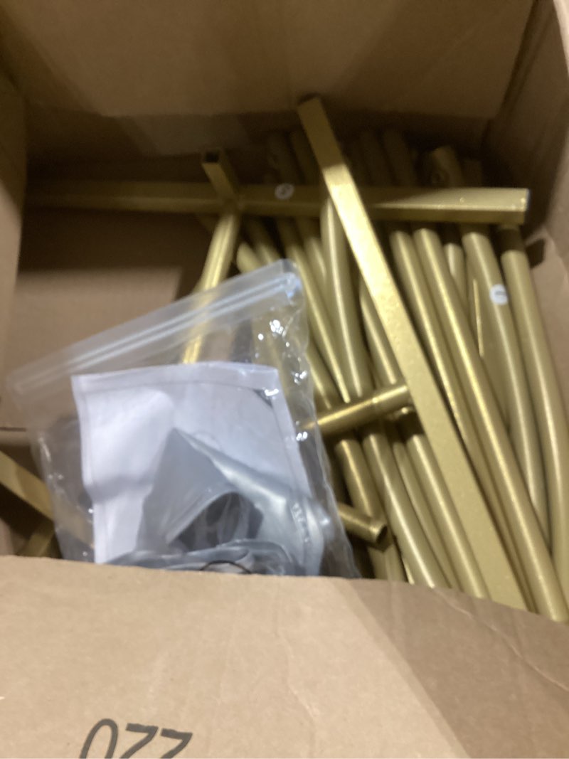Condition photo showing Good Condition for Snughome Arch Backdrop Stand, Set of 2 Metal Arch Stand (7.2FT+6FT), Gold Wedding Arch Frame for Party, Baby Shower, Holiday, Ideal for Balloon Flower 7.2FT+6FT Gold