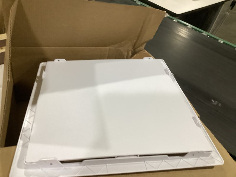 Condition photo showing Good Condition for suteck plastic access panel for drywall ceiling 16 x 16 inch reinforced plumbing wall access doors removable hinged white 16x16inch white