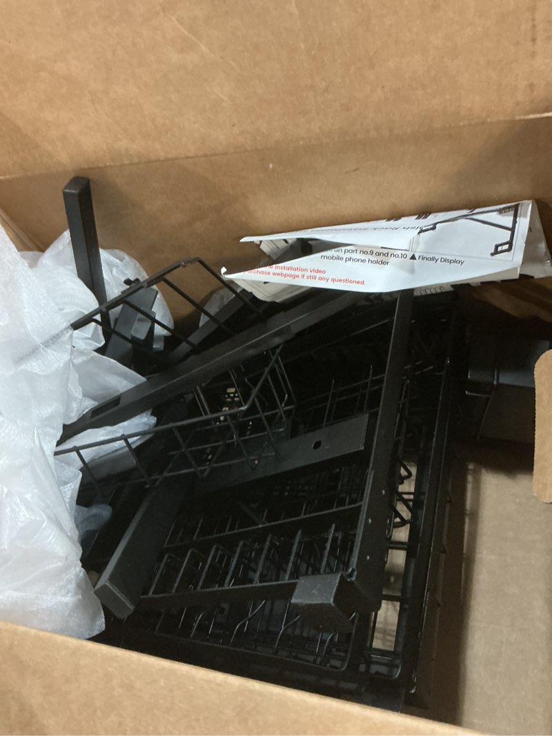 Condition photo showing As Is for ADBIU Over The Sink Dish Drying Rack (Expandable Height and Length) Snap-On Design 2 Tier Large Dish Rack 31-39.4L x 12W x 34-38H inches Black 31 - 39.4L x 12W x 34 - 38H (inches)